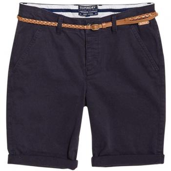 Superdry Chino City Short Femme, Bleu (Midnight Navy 56t), 40