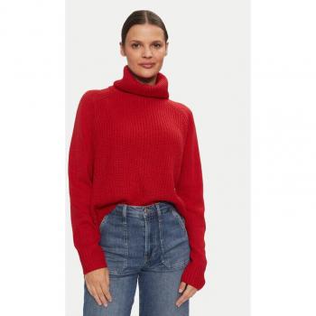 Brave Soul Loose-Fit Rollkragenpullover – Rot, Modell LK-230ROBBINSB