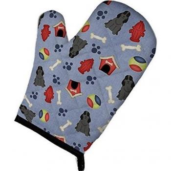 Caroline's Treasures Cocker Spaniel Black Oven Mitt