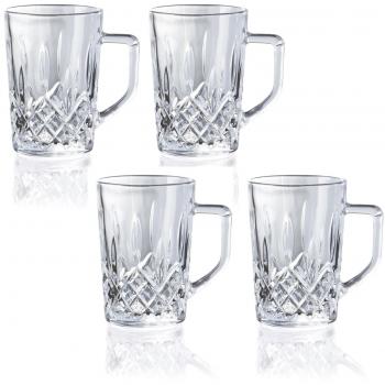 Lot de 4 Verres à café avec anse Aida 27,5 cl