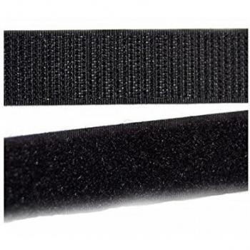 Bulk Hardware 1 m Black Velcro Self‑Stick Hook and Loop Tape (BH02188)