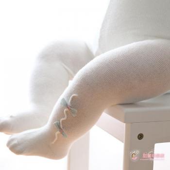 Bonneterie pour bébé fille, bas d'hiver avec nœud papillon