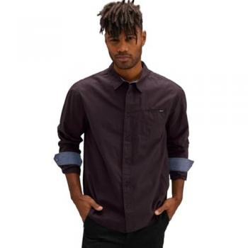 STREET ONE MEN Langarmhemd Baumwolle Minimal Muster