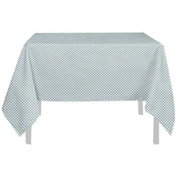 Nappe anti-tâches 180x180 cm Palmier Bleu