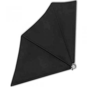 Portable Grey Side Awning for Balconies, 140×140 cm – vidaXL