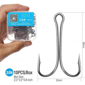 Accesorios de Pesca DONQL con Ganchos de Púas