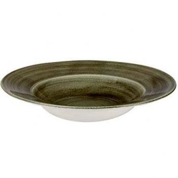 Churchill Stonecast Antique Green Wide Rim Bowls