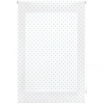 Estor Enrollable Blanco Turquesa
