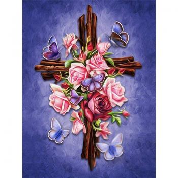 Décoration Maison Fleur de Croix 20x30cm