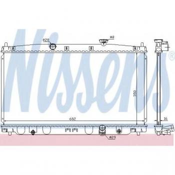 Nissens 68148 Radiator, for thermal engine cooling