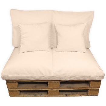 Cojín Reversible de Sofá Palets 2 Plazas – Beige, Medida 120 × 80 cm, Lavable