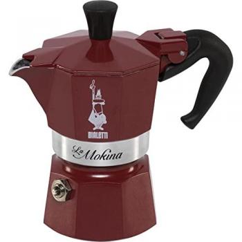 Caffettiera Moka Manuale Rossa