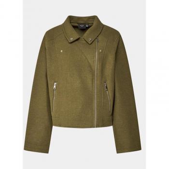 Vero Moda Curve Kunstlederjacke in Braun Regular Fit