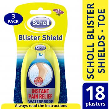 Scholl Blister Shield Toe Plasters – Hexa Pack