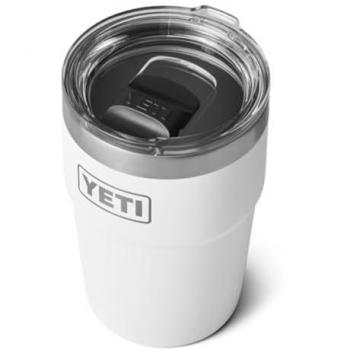 Tazza termica YETI Rambler impilabile 473 ml, colore bianco