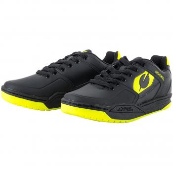O'NEAL Pinned SPD Pedal Bike Shoes Sneakers MTB BMX DH FR All Mountain Downhill Sport, 321, Yellow, Size 39 Black