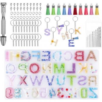 Silikon Gießform für Rückwärts Alphabet Schlüsselanhänger