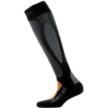 X‑Socks Ultraleichte Socken für Ski-Carving – Schwarz/Orange (Größe 45–47, 2018)