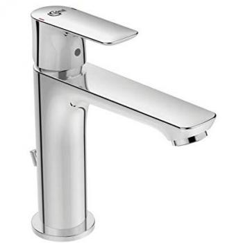 Ideal Standard Air Grande Slim Waschtischarmatur mit Ablaufgarnitur, Ausladung: 12,5 cm