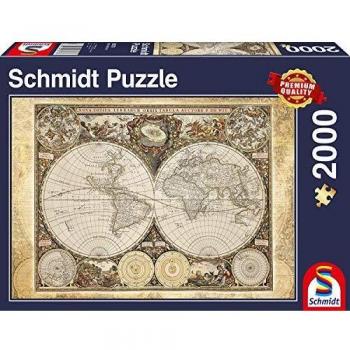 Historische Weltkarte 2000 Teile Puzzle Schmidt 58178