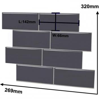 2.5mm Self-Adhesive Marble Subway Wall Tiles