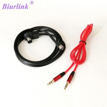 Biurlink 3,5 mm AUX‑Stecker Adapter (weiblich) – Kompatibel mit JVC Alpin CD, KS‑U