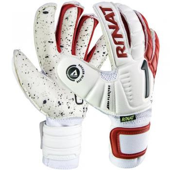 Rinat Kids Quantum Turf Egotiko Torwart-Handschuhe – Weiß & Rot (5-Pack)