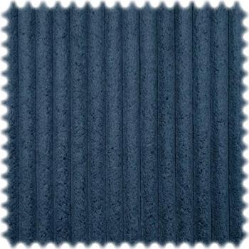 Heiro Breitcord Samt Möbelstoff 2XL Blau – Fleckenfrei