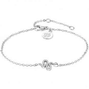 Apple of Eden – Edelstahlarmband, schlichtes Silber, Damenmodell, One Size