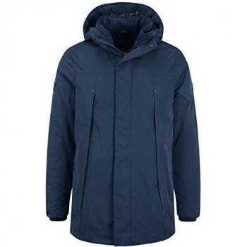 Indicode Langmantel „Parka IDRader“ – Wasserdichte Winterjacke für Männer, 100 % Polyester, Navy, XL
