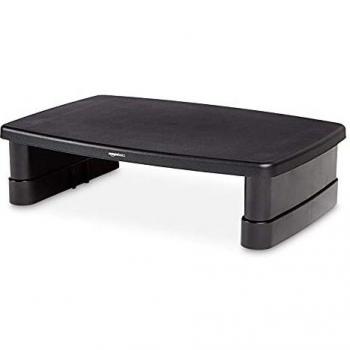 Amazon Basics Bildschirm-Ständer, höhenverstellbar, für Laptop und Bildschirme, mit rutschfesten Füßen