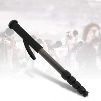 Monopié C-333 de fibra de carbono con base mini trípode para cámara DSLR
