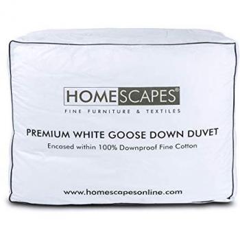 Premium White Goose Down 13.5 Tog King Size Winter Duvet