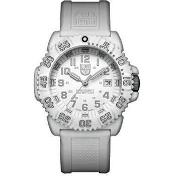 Reloj Luminox XS.3057.WO Navy SEAL, cuarzo y silicona blanca