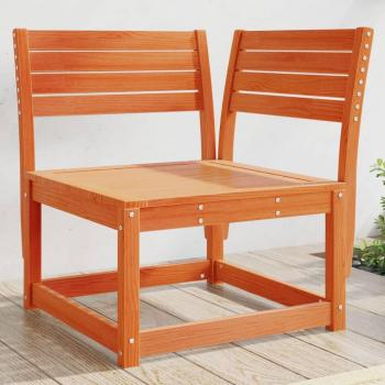 Vidaxl Garden Sofa, Wax Brown Finish, 73 x 73 x 78 cm, Made of Solid Wood, Pine