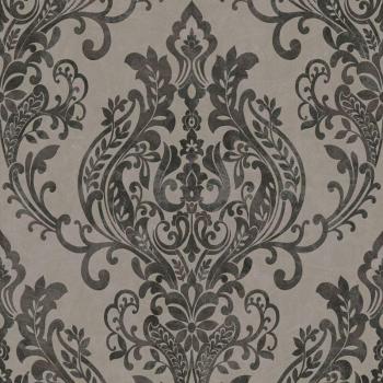 Revêtement mural baroque gris noir 5,33 m2