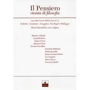 Il pensiero. Rivista di filosofia (2000). Vol. 39: diritto, l'esi...