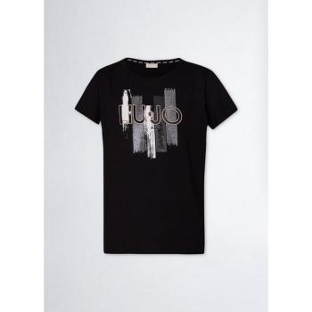 T-shirt Liujo avec Détails en Strass Noir