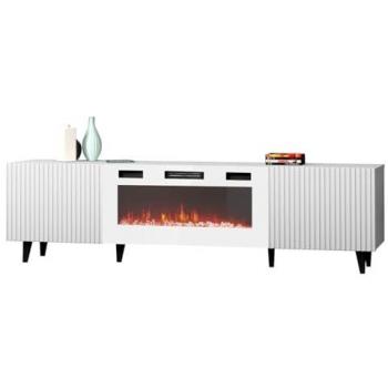 TV-Lowboard Pafos 180 mit realistischem Kamin
