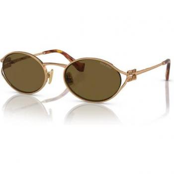 Miu Miu MU52YS 7OE01T Women's Gilded Brass Sunglasses Size 54