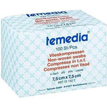 Vlieskompressen 7,5x7,5 cm unsteril 4fach 100 Stück