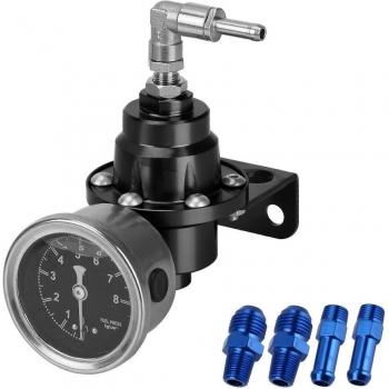 Aluminium brandstofdrukregelaar met manometer