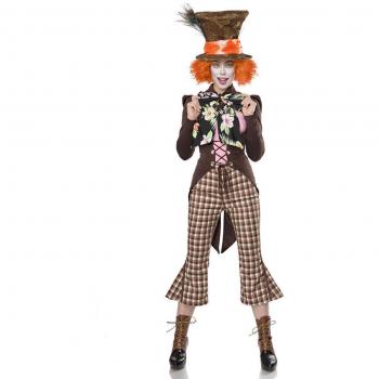 MASK PARADISE Halloween Kostüm Crazy Hatter, bunt, 2XL