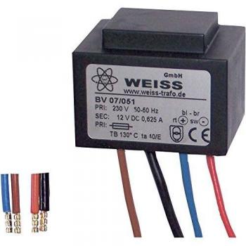 Weiss Elektrotechnik Kompaktnetzteil Transformator 230V 12V/DC 7,50W