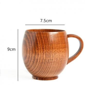 Holz Milch Tasse