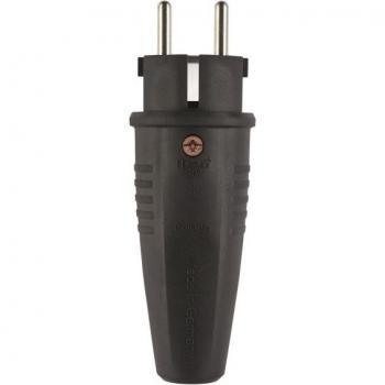 ABL Schuko-Stecker 3x2,5 Gummi schwarz