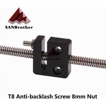 T8 Anti‑jeu OpenBuilds – Vis 8 mm, bloc écrou 2 mm et plomb 8 mm