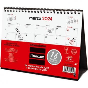 Calendario 16 Meses Finocam Sobremesa S 23-24 Cast
