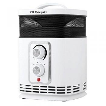 Orbegozo CR 6025 Calefactor cerámico 360 con función Ventilador, 1500W