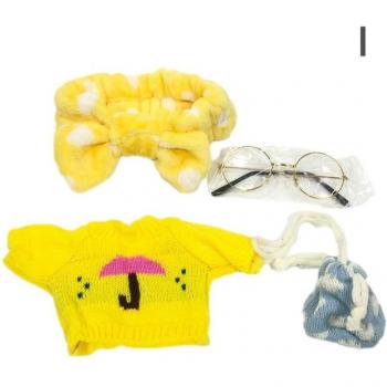 Plush Duck Toy with Kawaii Clothing